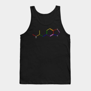 Ecstasy Rainbow Molecule Chemistry Tank Top
